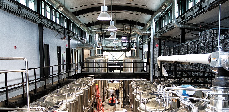 Inside the new Alchemist Brewery in Stowe, Vermont